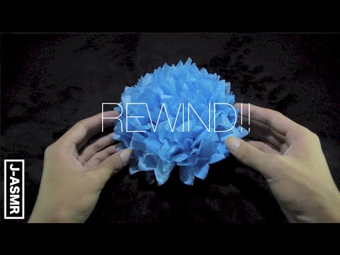 [音フェチ]フラワーペーパー:逆再生/REWIND ASMR:Flower paper[ASMR]