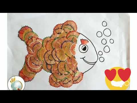 Video: Artesanías De Virutas De Lápiz: Apliques, Pinturas Y Mosaicos, Dibujos Infantiles Y Trabajo Volumétrico De Virutas De Lápices De Colores