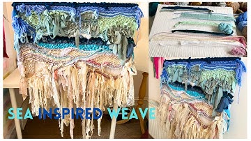 SEA Inspired WEAVE 💙 | How I Plan & Incorporate Techniques Into A Weave | Didsbury Art Studio