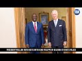 President William Ruto meets with King Philippe of Belgium at King' s Palace