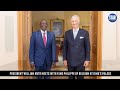 President William Ruto meets with King Philippe of Belgium at King' s Palace