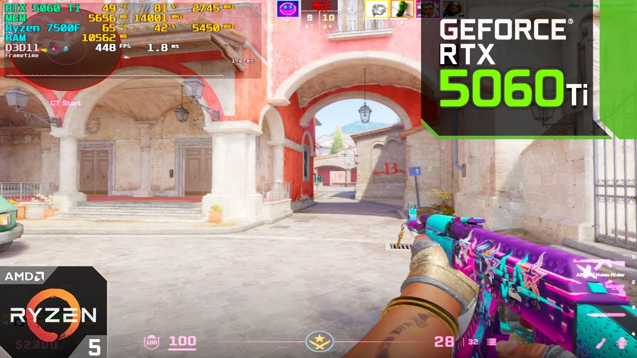 CS2 - RTX 5060 Ti + Ryzen 7500F