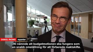 Kristerssons kaxiga uttalande om budgeten