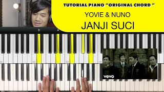 Tutorial Piano Yovie & Nuno - Janji Suci Chord Asli