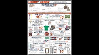 Hobby Lobby Weekly Ad March 31 – April 6, 2024 