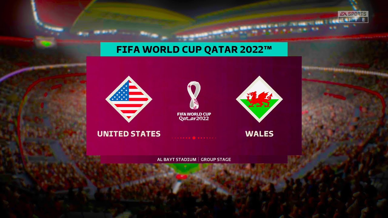 USA vs WALES Group Stage World Cup 2022 FIFA 23 Gameplay 4K YouTube