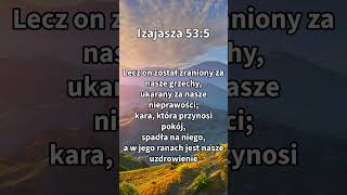 ❤️Izajasza 53:5 😇 #shorts #modlitwaouzdrowienie #miłość