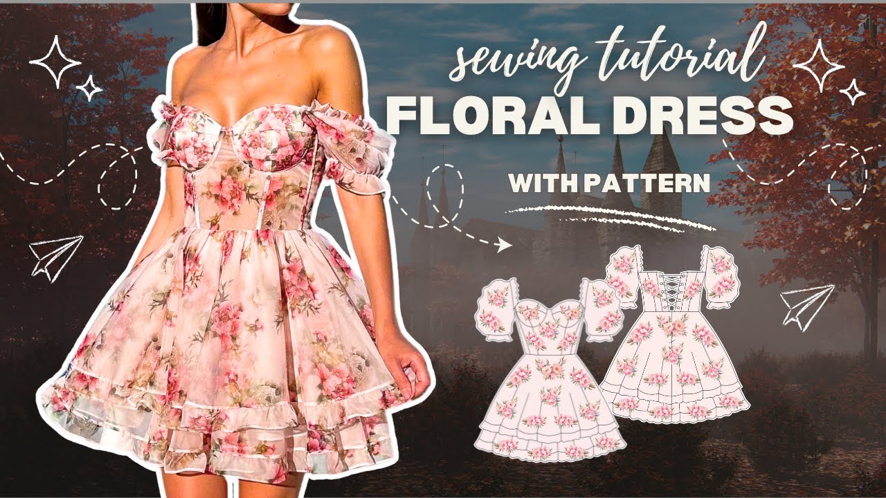 DIY Ruffle Bustier Dress Tutorial | How To Make a Ruffle Summer Corset Dress Tutorial