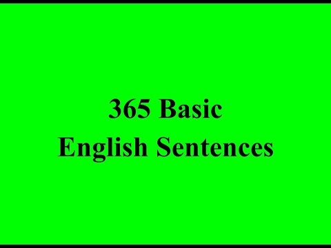 365 Basic English Sentences