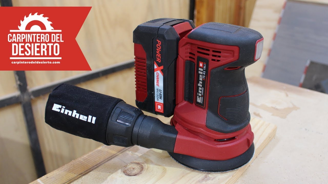 Lijadora Roto-Orbital Einhell TE RS 18Li - YouTube