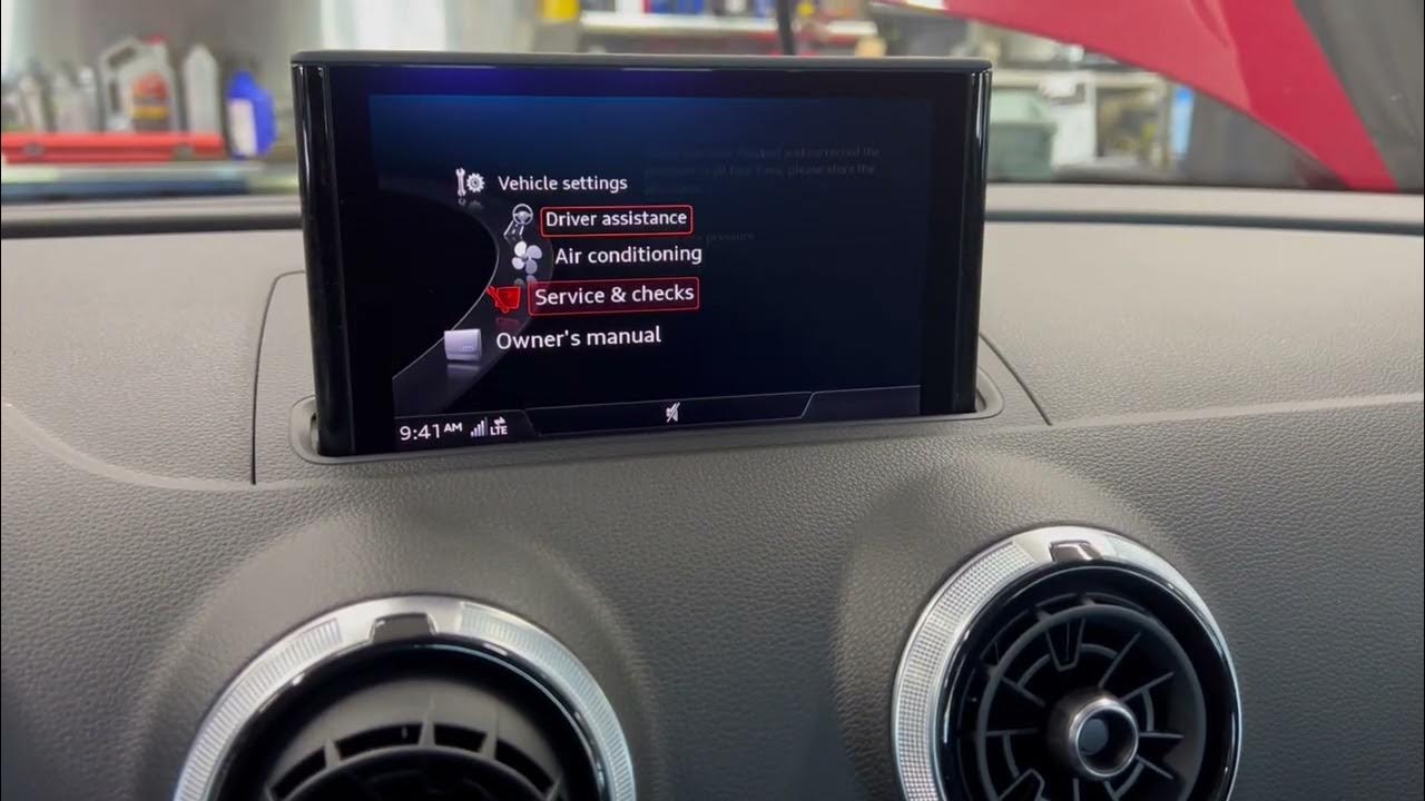 2016 Audi Q3 Tire Pressure Monitoring System Reset TPMS YouTube