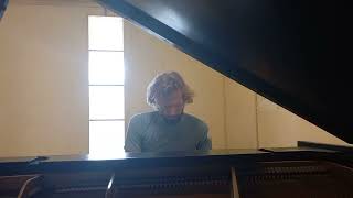 Practicing piano at UH Manoa on December 4 2022 (Anton Aleksashin)