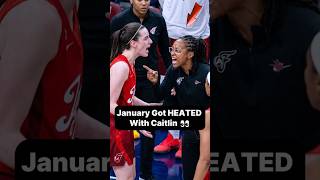 January Got HEATED With Caitlin 👀 #caitlinclark #basketball