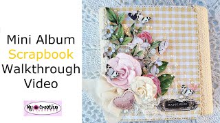 Mini Album Scrapbook-Walkthrough Video- My Creative Scrapbook #albumscrap #scrapbookingalbum