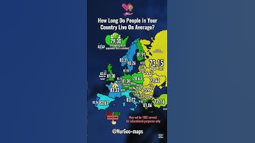 How long do people in your country live on average? 👴🏻 #nurgeo #shorts #map #countries #statistics