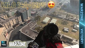 Warzone INSANE win! 😱 Wrecking people with the KILO and MP5 (modern warfare warzone)