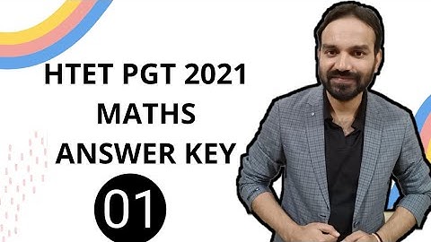 Htet Pgt Level 3 Maths Answer Key || 2 January 2021 Exam || Htet Pgt Maths Answer key 2021 || Part 1