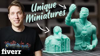 I Had 6 Miniatures 3D Sculpted on Fiverr