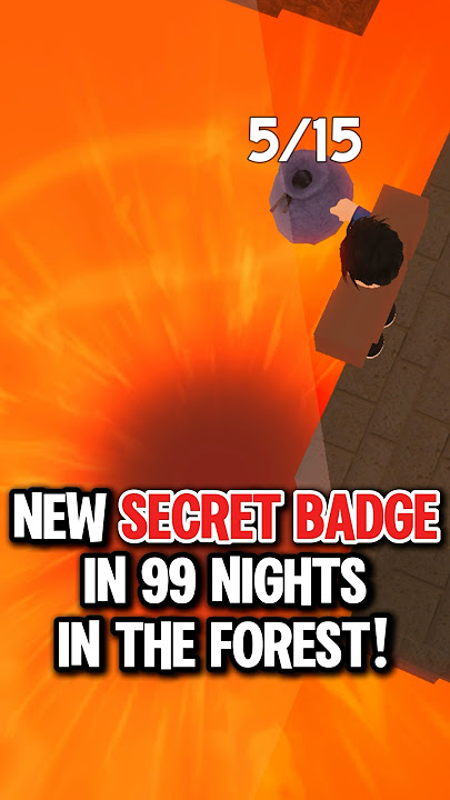 How to get the NEW SECRET VOLCANO BADGE in 99 Nights in the Forest UPDATE! #roblox