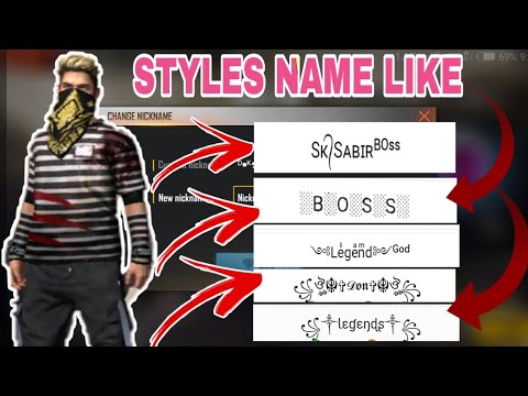 How to change and create name like Sk Sabir Boss🔥|| in ...