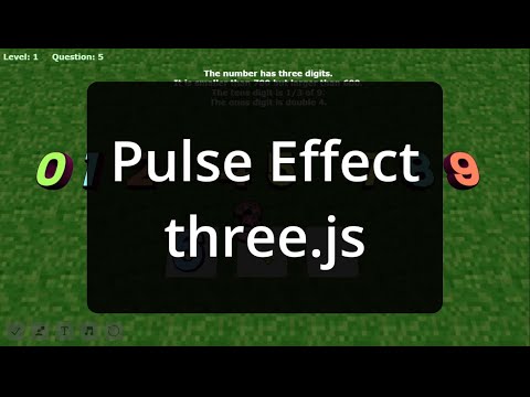 25b Pulse effect three.js