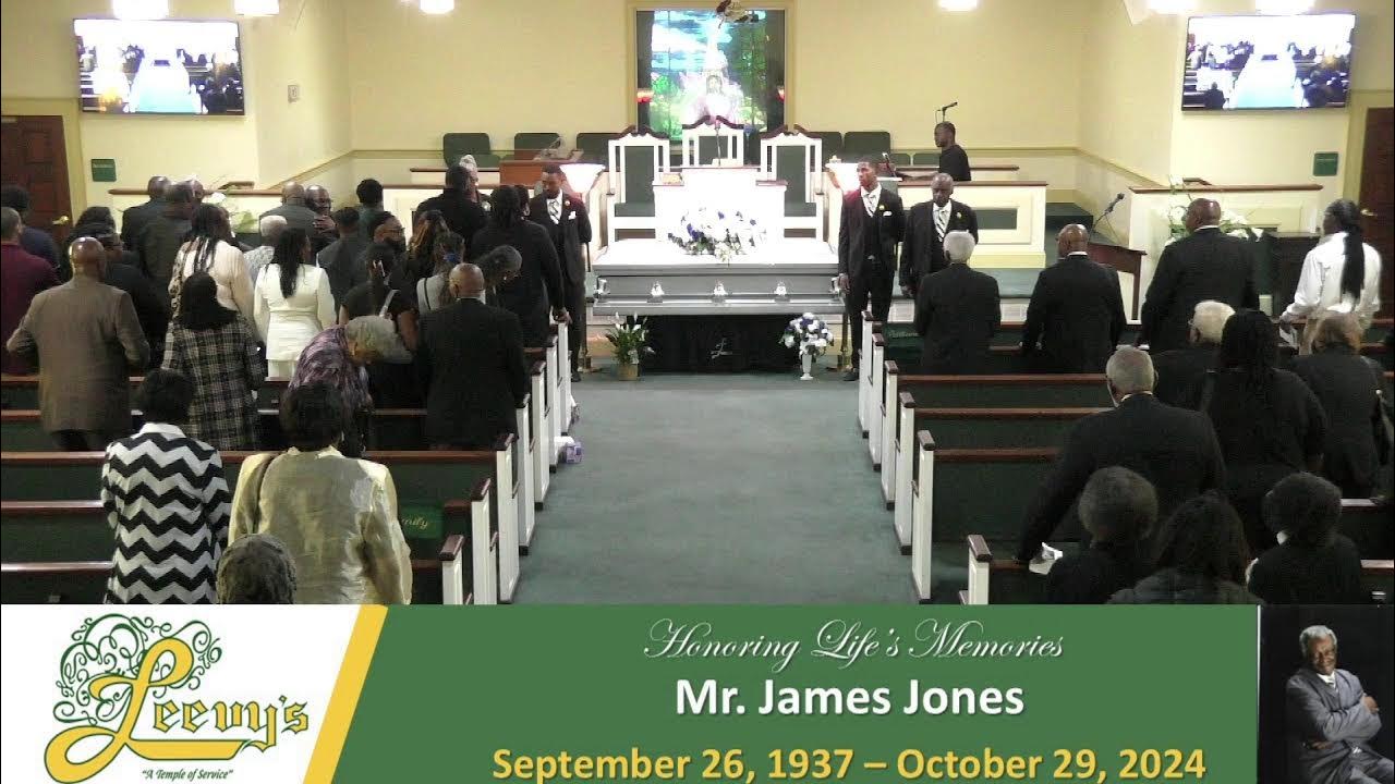 Mr. James Jones, November 9, 2024, Leevy's Funeral Home YouTube