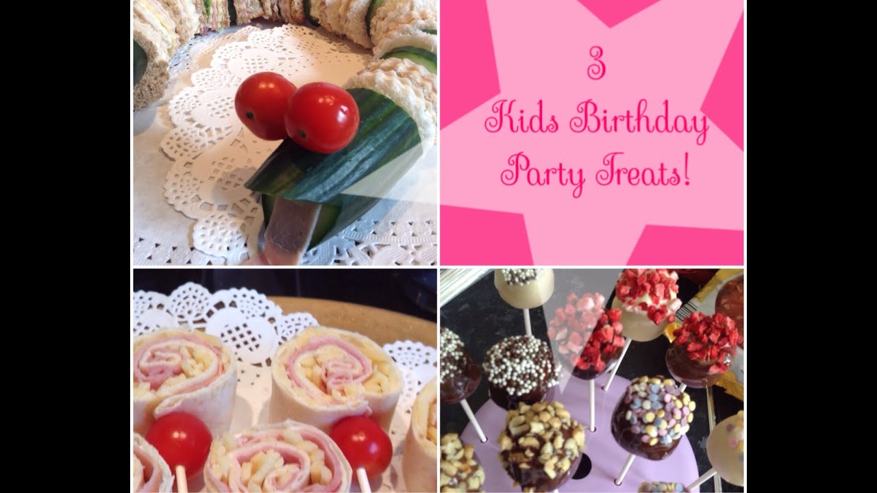 3 Easy Kid's Party Food Ideas - Snake Sandwiches, Wrap Popsicles, Choco-mallow Lollies