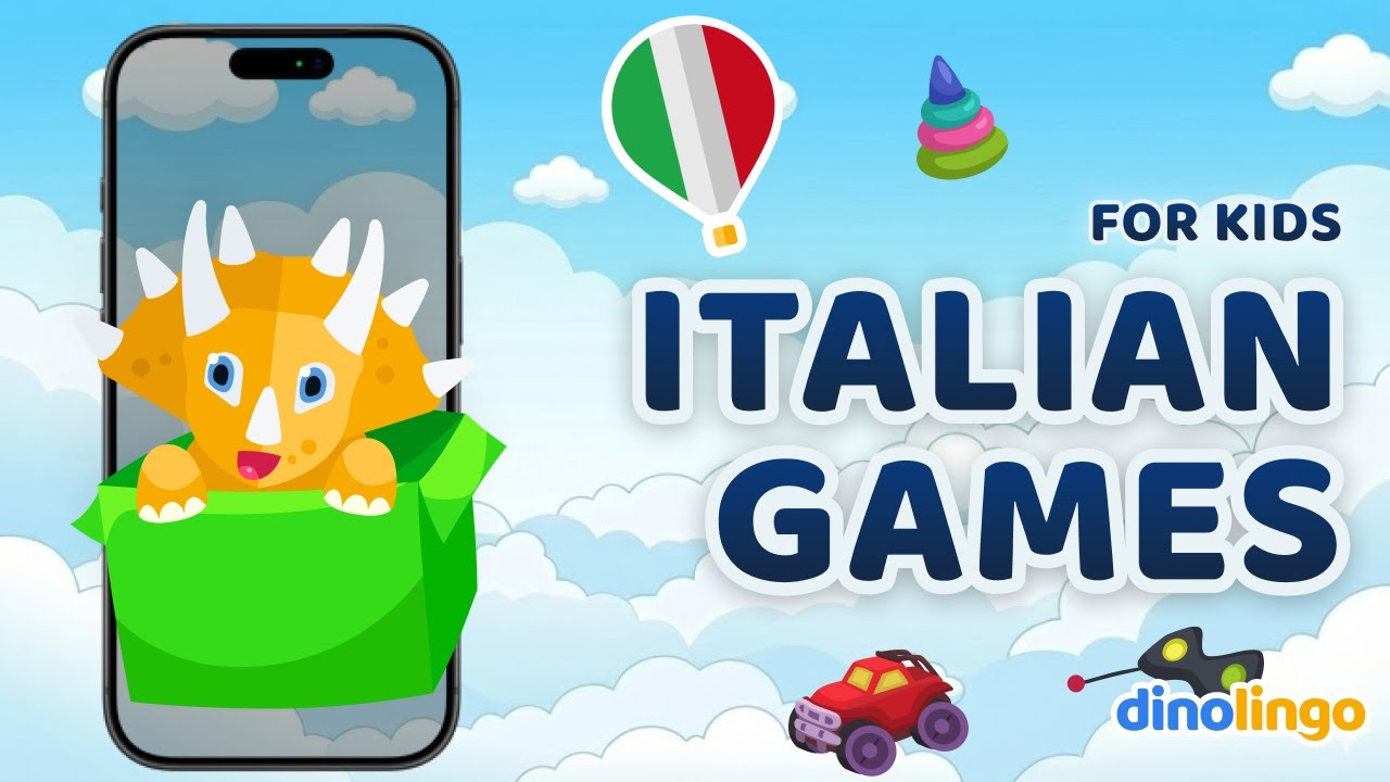 Online Italian Games for kids - Memory card game - Learn Italian for kids - Dinolingo
