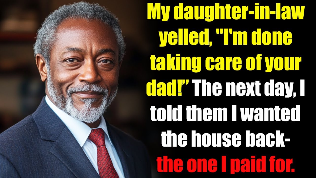 My son humiliated me at lunch… so I took back the house he lives in