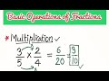 Basic operations of fractions how to add substract multiply and divide fractions