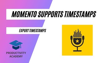 Momento Podcast App Timestamps Auto Export Update