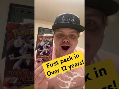 First pokemon pack opening in over 13 years! #pokemon #viral #pokemoncards #pokémon #rippingpacks