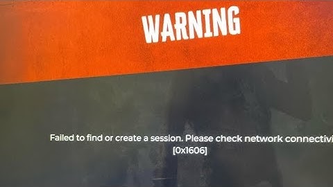 Fix Failed to find or create a session Please check network connectivit [0x1606] dead island 2 error