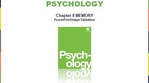 PSY 1001  : Memory