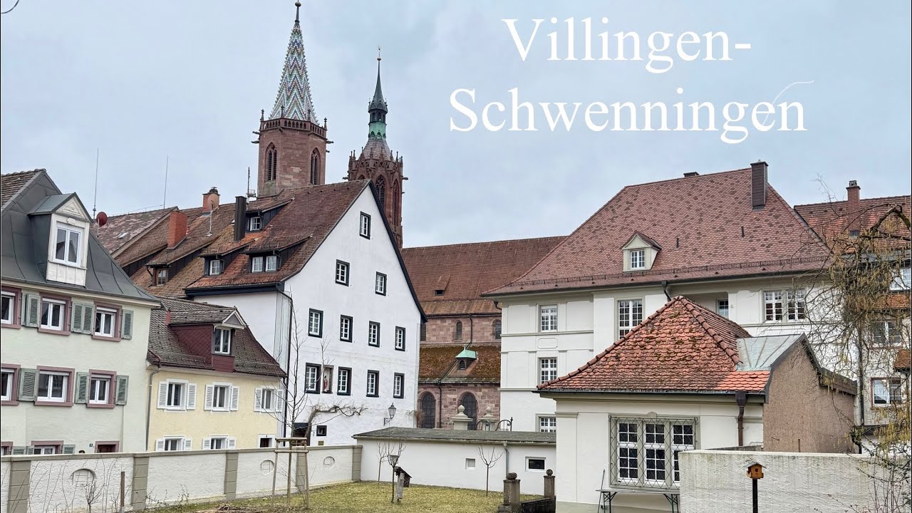 Walking tour in Villingen-Schwenningen, Black Forest, Germany. 2025. 4K video