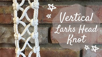 DIY Macrame Tutorial: Crisscross Vertical Lark