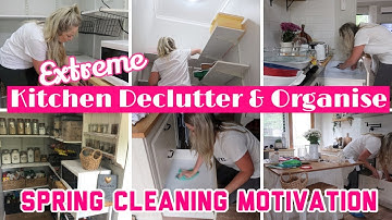 SPRING CLEAN WITH ME 2020 |PANTRY ORGANIZATION  | PART ONE KITCHEN DECLUTTER & ORGANISE