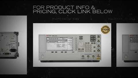 Agilent Keysight E8257D PSG Microwave Signal Generator Opts