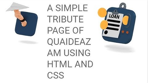 TRIBUTE PAGE OF QUAIDEAZAM BY USING EASY HTML AND CSS😍😍😍