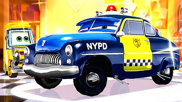 Cars Fast as Lightning - Retro Sheriff VS Filmore