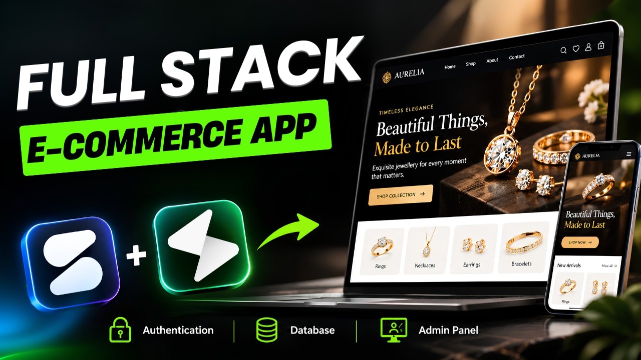 Build a Full Stack eCommerce App | Google AI Studio + Supabase