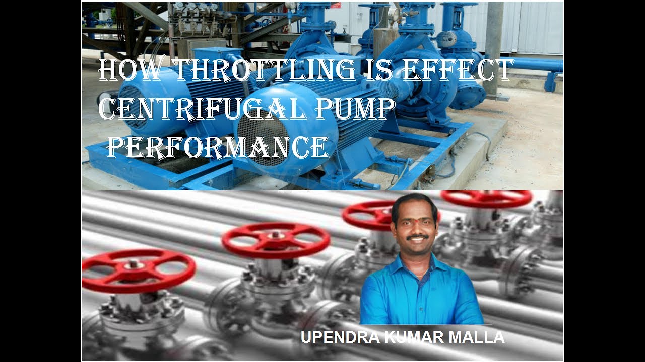 How Throttling is effect centrifugal pump performance basics telugu lecture YouTube