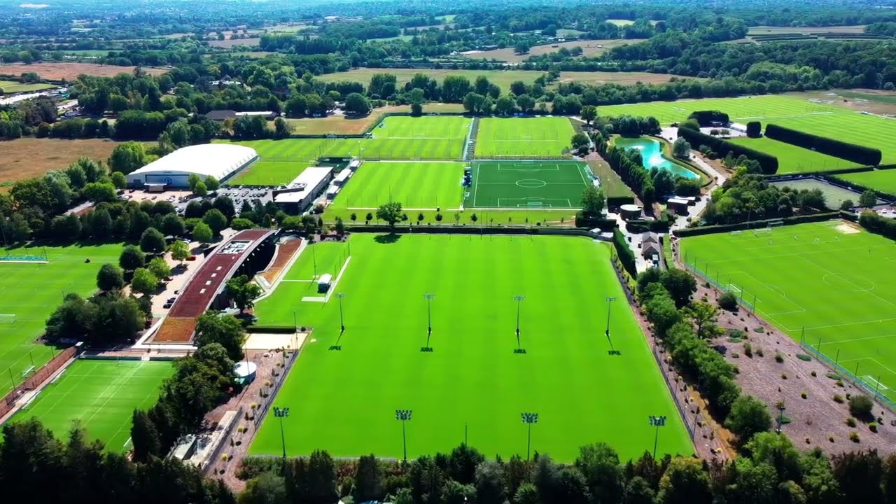 Chelsea FC Cobham Training Ground - Continuous Perimeter Shot - DJI Mini 2 SE Drone
