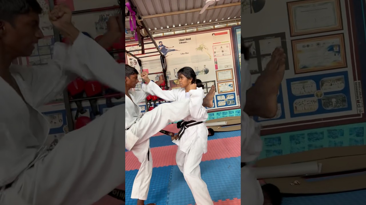 GIRL FIGHTING by (V KARATE TIRUPUR ) 