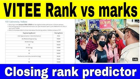 viteee rank vs marks 2022|vit cut off 2022|viteee cut off marks 2022|vit rank vs college|#viteee2022