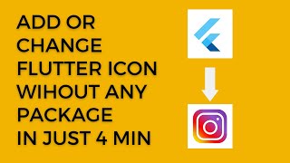 How to change app icon in flutter No package required Flutter add App Icon to your app 2023