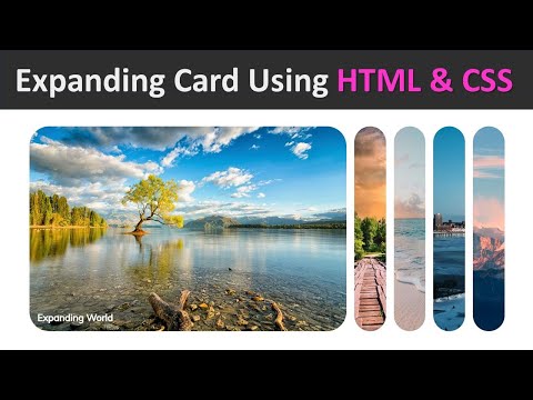 HTML & CSS Project : Create Stunning Expanding Cards with HTML & CSS | Step-by-Step Tutorial