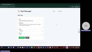 Web project-task manager
