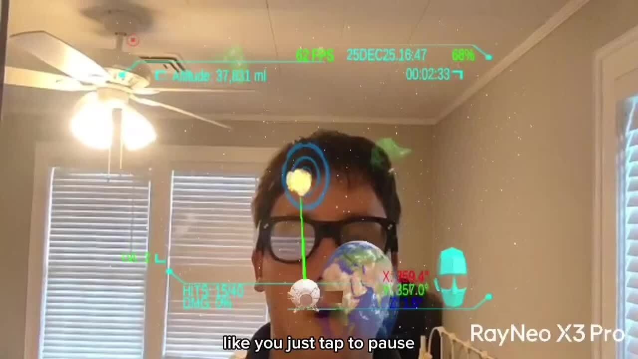 RayNeo X3 Pro Game Demo Video