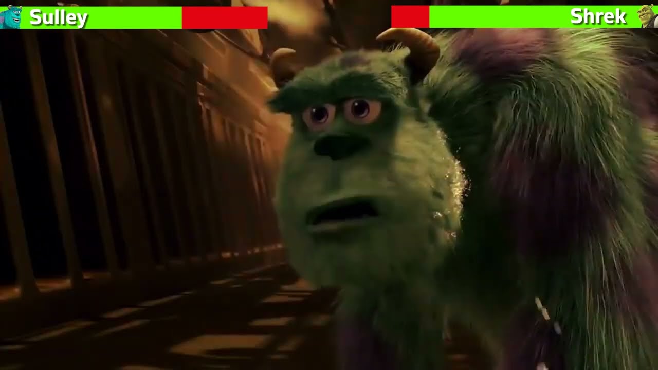 Shrek vs. Salley with healthbars | MWH